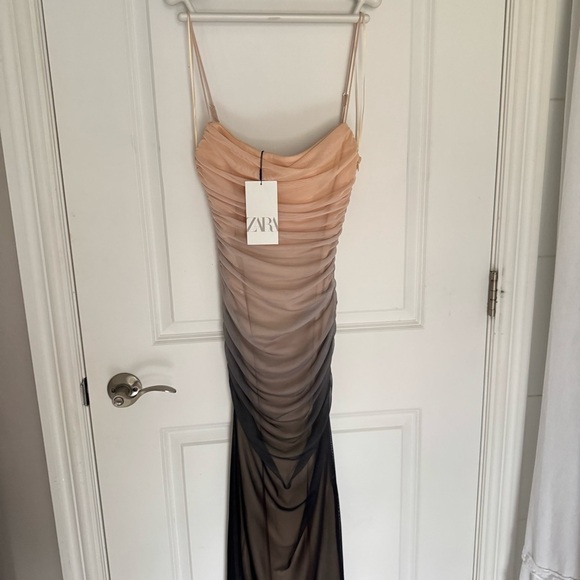NWT Zara Ombre Print Corset Dress with Tulle size  XS - Picture 10 of 14